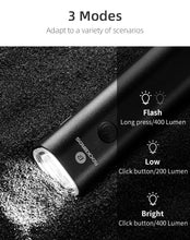 Load image into Gallery viewer, Bike Light Rainproof USB Rechargeable LED 2000mAh MTB Front Lamp Headlight Aluminum Ultralight Flashlight Super Bright Bicycle Front Headlight 5 Light Modes And Large Capacity Battery
