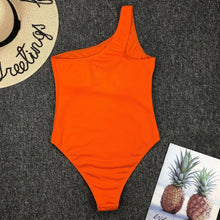 Load image into Gallery viewer, Luxury Black Female Swimsuit Vintage One Piece Ruffled Push Up Tummy Control Swimwear Halter One Piece Slimming Retro Swimsuit Women's Plus Size Push Up Bathing Suit Solid Red Swimwear Women Padded Bathing Suits