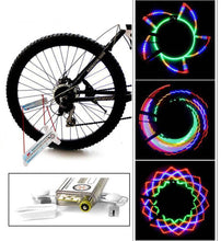 Load image into Gallery viewer, Bicycle Spoke Light Motorcycle Bike Tire Wheel Lights Flash Spoke Light Lamp Outdoor Cycling LED Bicycle Spoke Tire Light With 32 LED Changes Patterns Bicycle Rim Lights