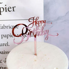 Load image into Gallery viewer, Acrylic One Cake Topper Top Cake One Cake Topper Birthday Cake Topper Double Sided For Anniversaries And Parties Birthday Party Cupcake Toppers Flags Wedding Baby Shower Supplies Lovely Baking Dessert Decorations