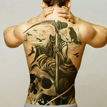 Load image into Gallery viewer, Extra Large Back Temporary Lion Tatoo Sticker Waterproof Black Luxury Big Modern Design For Mens