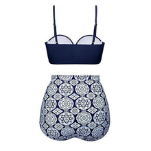 Load image into Gallery viewer, Women Swimsuits Vintage Push Up Polka Dot Plus Size Bathing Suits High Waist Bikini Underwire High Waist Swimsuit Bathing Suits Bikini Women Swimsuits Vintage Push Up Bathing Suits