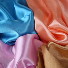 Load image into Gallery viewer, Luxury Long Soft Square Silk Scarves Lightweight Elegant Satin Silk Soft Head Wrap Escharpe Hijab Scarf Muslim Female Silky Shawls Wrap Hair Head Scarves Bandanna For Women 90*90cm
