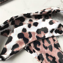 Load image into Gallery viewer, Leopard Bikini Women Swimwear Female Swimsuit Women Two Pieces Scalloped Bikini Set Swimsuits Bathing Suit Two-pieces Bikini Set Bather Bathing Suit