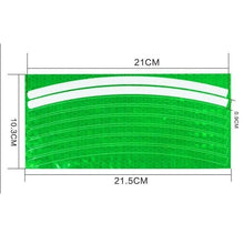 Load image into Gallery viewer, Bike Reflective Stickers Cycling Fluorescent Reflective Tape Bicycle Adhesive Safety Decor Sticker Safety Reflective Warning Stickers Waterproof Outdoor Bicycle Rim Reflector Tape Thin Reflective Sticker Rolls For Bikes Bicycles