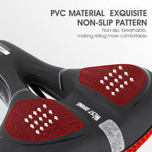 Load image into Gallery viewer, Bike Saddle Mountain Road Bike Seat PU Leather Gel Filled Cycling Cushion Comfortable Shockproof Bicycle Saddle Seat Cushion For Men Comfort Bike Saddle Anti-Slip Bicycle Saddle Waterproof Bicycle Seat For Mountain Bike Seat