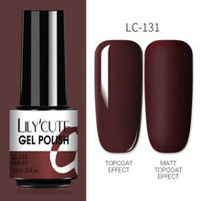 Load image into Gallery viewer, 2022 New Fashion Purple Womens Nail Gel 7ml Permanent UV LED Base Matte Glossy Luxury Colorful Effect Nail Gel for Women and Girls