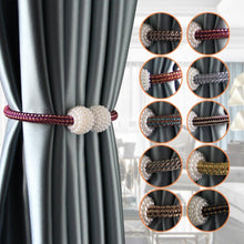 Load image into Gallery viewer, Pearl Magnetic Curtain Clip Curtain Holder Tieback Buckle Clips Hanging Ball Buckle Tie Back Curtain Accessories Home Decor Decorative Curtain Holdbacks Crystal Tie Backs For Curtains Curtain Holders For Window Draperies