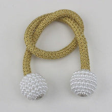 Load image into Gallery viewer, Pearl Magnetic Curtain Clip Curtain Holder Tieback Buckle Clips Hanging Ball Buckle Tie Back Curtain Accessories Home Decor Decorative Curtain Holdbacks Crystal Tie Backs For Curtains Curtain Holders For Window Draperies