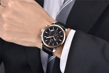 Load image into Gallery viewer, Luxury Men's Business Watches Fashion Watch Waterproof For Men's Casual Sport Leather Strap