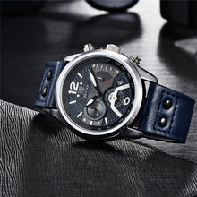 Load image into Gallery viewer, New Men Watch Top Sport Design Waterproof Men Quartz Military Wristwatch Leather Strap Analog Men Watch