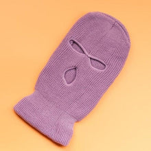 Load image into Gallery viewer, Embroidery Three-hole Balaclava Knit Hat Army Tactical CS Winter Ski Riding Mask Beanie Prom Party Mask Warm Mask Three 3 Hole Balaclava Knit Hat Ski Mask 3-Hole Knit Hat Full Face Cover Balaclava Hats Funny Party Embroidery Beanies Caps