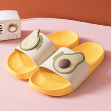 Load image into Gallery viewer, Women Men Summer Slippers Casual Sandals Beach Slides Fruits Avocado Flip Flops Non-Slip Soft Sole Bathroom Shoes Open Toe Soft Slippers Non-Slip Soft Shower Spa Bath Pool Gym House Sandals
