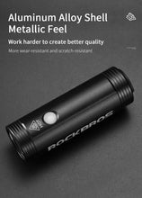 Load image into Gallery viewer, Bike Front Light Rainproof USB Rechargeable Bicycle Light Cycling Headlight LED Flashlight Bike USB Rechargeable Bicycle Light Bicycle Front Headlight LED Bike Headlight Lamp 2000mAh