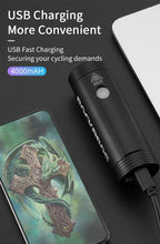 Load image into Gallery viewer, Bike Front Light Rainproof USB Rechargeable Bicycle Light Cycling Headlight LED Flashlight Bike USB Rechargeable Bicycle Light Bicycle Front Headlight LED Bike Headlight Lamp 2000mAh