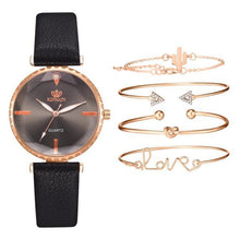 Load image into Gallery viewer, Elegant Style Fashion Womens Watch Luxury Leather Band Analog Quartz Wrist Watch Women Dress Leather Band Thin Minimalist Casual Simple Dress Analog Quartz Wristwatch
