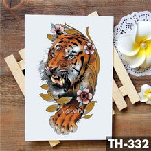 Load image into Gallery viewer, Realistic 3D Wolf Moon Temporary Tattoo Sticker Waterproof Stylish Body New Luxury Animal Tattoo For Men Women