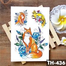 Load image into Gallery viewer, Realistic 3D Wolf Moon Temporary Tattoo Sticker Waterproof Stylish Body New Luxury Animal Tattoo For Men Women