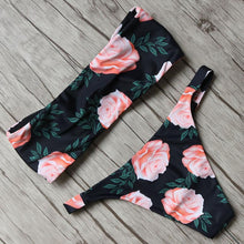 Load image into Gallery viewer, Solid Bikini Set Swimsuit Women Bikini Swimwear Female Halter Top Bathing Suit Swimming Wear Bikini High Cut Swimsuit High Waist Plus Size Summer Swimwear