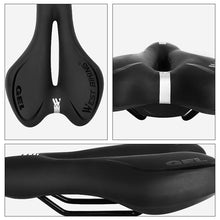 Load image into Gallery viewer, Bike Saddle Mountain Road Bike Seat PU Leather Gel Filled Cycling Cushion Comfortable Shockproof Bicycle Saddle Seat Cushion For Men Comfort Bike Saddle Anti-Slip Bicycle Saddle Waterproof Bicycle Seat For Mountain Bike Seat