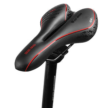 Load image into Gallery viewer, Bike Saddle Mountain Road Bike Seat PU Leather Gel Filled Cycling Cushion Comfortable Shockproof Bicycle Saddle Seat Cushion For Men Comfort Bike Saddle Anti-Slip Bicycle Saddle Waterproof Bicycle Seat For Mountain Bike Seat