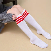 Load image into Gallery viewer, Cute Black White Velvet Warm Long Socks Solid Color Knee High Female Socks Fashion Nylon Stockings For Women