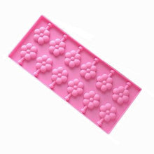 Load image into Gallery viewer, Silicone Lollipop Molds Chocolate And Candy Molds Cake Mold Variety Shapes Cake Pastry Decorating Form Silicone Bakeware Silicone Lollipop Mold Shape Of Swirl Heart Bunny Star Butterfly Little Bear Flower Sucker Molds Chocolate Hard Candy Molds