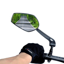 Load image into Gallery viewer, Smart Bicycle Stylish Handlebar Design Reflector Rear View Mirror Mountain Bike Electrical Bike Scooter HD Wide-Range Adjustable Angles Mirror Wide Range Back Reflector Vision Adjustable Left Right Mirrors For Road Electric Bike
