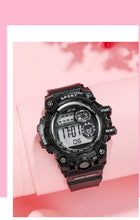 Load image into Gallery viewer, Digital Watches For Women School Girl Student Transparent Color Water Resistent Silicone Strap Stopwatch Alarm Countdown Dual Time Ultra Super Wide-Angle Display Digital Wrist Watches For Men Women