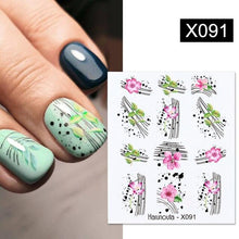 Load image into Gallery viewer, Embossed Nails Sticker 3D Flower Leaves Slider Water Transfer Nail Decals for Nail Art Transfer Sticker 3D Wave Design Decoration for Women Girls Art Stickers Decal Decoration Metallic Curve Strip Line Nail Decor