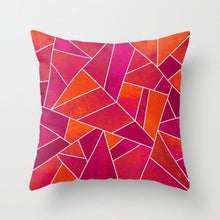 Load image into Gallery viewer, New Creative Red Cushion Case Hot Modern Home Outdoor Decorative Geometry Square Pillow Case Decorative Pillows Case Sofa Couch Seat Polyester Pillows Covers 45x45CM