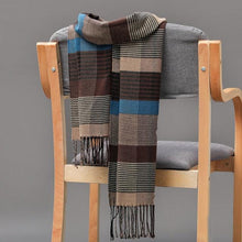 Load image into Gallery viewer, Fashion Winter Casual Classic Soft Plaid Popular Couple Lightweight Tartan Muffler Warm Scarf Cashmere Scarves Shawls Wraps Lightweight Women Warm Lattice Scarves Cashmere Hijab For Women