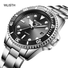 Load image into Gallery viewer, Luxury Round Business Men's Watches Fashion Waterproof Elegant Shine Stainless Steel Design Analog Luminous Men Wrist Watch