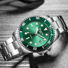 Load image into Gallery viewer, Luxury Round Business Men's Watches Fashion Waterproof Elegant Shine Stainless Steel Design Analog Luminous Men Wrist Watch