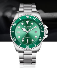 Load image into Gallery viewer, Luxury Round Business Men's Watches Fashion Waterproof Elegant Shine Stainless Steel Design Analog Luminous Men Wrist Watch