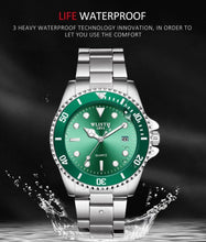 Load image into Gallery viewer, Luxury Round Business Men's Watches Fashion Waterproof Elegant Shine Stainless Steel Design Analog Luminous Men Wrist Watch