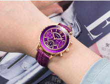 Load image into Gallery viewer, Luxury Green Business Women Watches Quartz Fashion Leather Strap Waterproof Multifunctional Wristwatch For Women