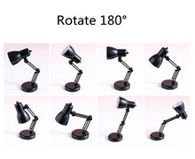 Load image into Gallery viewer, LED Mini Desk Lamp Foldable Magnetic Night Light Bedroom Study Reading Book Lamps With Clip Eye Protection Bedside Lights Decorative Table Lamp Cute Study Lamps for Bedroom Décor