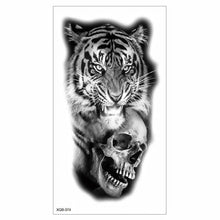 Load image into Gallery viewer, Big Tiger Lion Waterproof Temporary Sticker Tattoo Arm Legs Fake Tattoo Stickers For Adults Realistic Luxury Design For Mens Womens