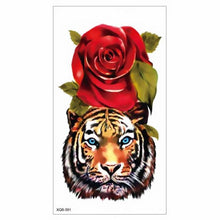 Load image into Gallery viewer, Big Tiger Lion Waterproof Temporary Sticker Tattoo Arm Legs Fake Tattoo Stickers For Adults Realistic Luxury Design For Mens Womens