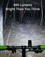 Load image into Gallery viewer, Bike Light Rainproof USB Rechargeable LED 2000mAh MTB Front Lamp Headlight Aluminum Ultralight Flashlight Super Bright Bicycle Front Headlight 5 Light Modes And Large Capacity Battery