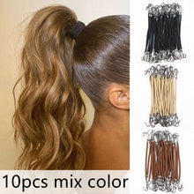 Load image into Gallery viewer, 5/10pcs Ponytail Rubber Elastic Hook Hair Bands For Women Gum Hooks Hair Accessories Hair Ties Styling Tools Holder Bungee Bands Gorgeous Hair Accessories For Women