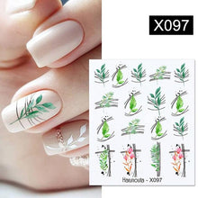 Load image into Gallery viewer, Geometry Line Stripe Nail Sticker Floral Butterfly Design Water Decals Slider Wraps Decoration Nail Art Accessories Water Transfer Nail Decals Sticker For Pretty Girl Self-Adhesive Nail Decals Designer Nail Stickers for Acrylic Decal Decoration