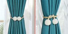 Load image into Gallery viewer, Pearl Magnetic Curtain Clip Curtain Holder Tieback Buckle Clips Hanging Ball Buckle Tie Back Curtain Accessories Home Decor Decorative Curtain Holdbacks Crystal Tie Backs For Curtains Curtain Holders For Window Draperies