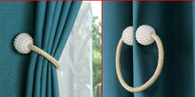 Load image into Gallery viewer, Pearl Magnetic Curtain Clip Curtain Holder Tieback Buckle Clips Hanging Ball Buckle Tie Back Curtain Accessories Home Decor Decorative Curtain Holdbacks Crystal Tie Backs For Curtains Curtain Holders For Window Draperies