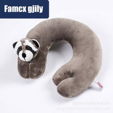 Load image into Gallery viewer, Cute Cartoon Animal U-shaped Memory Travel Pillow Neck Support Headrest Office Car Airplane Sleep Soft Travel Neck Pillow Animal for Neck & Head Support Cute Wild Life Stuffed Pillow Accessory for Naps Novelty Stuffed Animal For Adults And Children