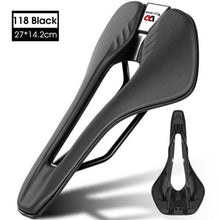 Load image into Gallery viewer, Ultra Light Comfortable Bicycle Saddle Mountain Road Bike Seat Soft Leather Hollow Breathable Cushion Seat Ergonomics Design Breathable Suspension Gel Bike Saddle Cushion For Mountain Bike Road Bike
