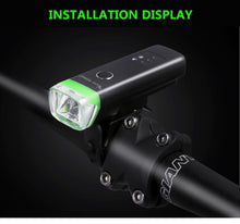 Load image into Gallery viewer, Front Bicycle Light USB Rechargeable LED Bike Light Waterproof Cycling Headlight Climbing Safety Flashlight Lamps Bike Light Super Bright Bicycle Light Easy To Install Fits All Bikes Headlights With Modes
