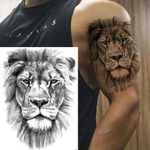 Load image into Gallery viewer, Fashion Temporary Sticker Tiger Tattoo Waterproof Removable Realistic Body Tatoo For Mens