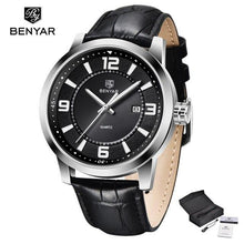Load image into Gallery viewer, Sports Luxury Watches For Men Quartz Blue Watch Fashion Leather Strap Casual Mens Wrist Watch